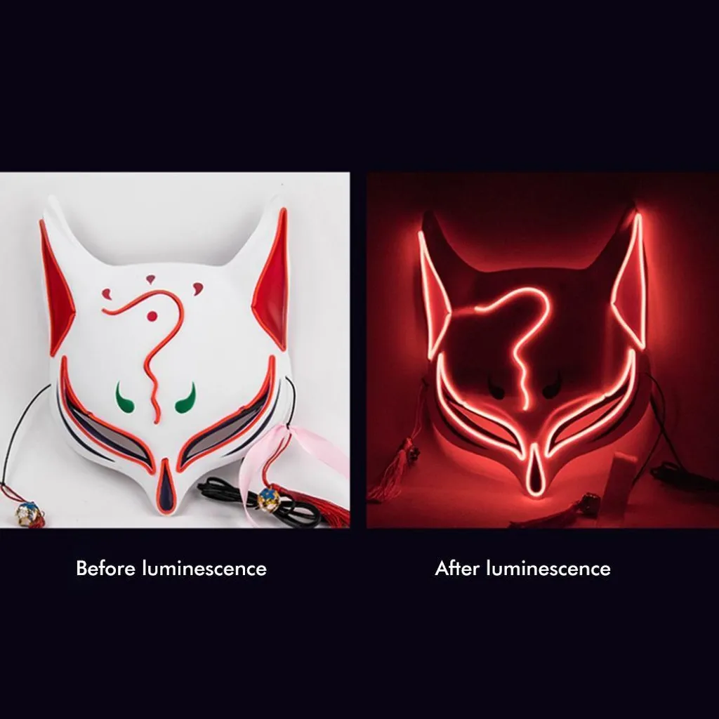 Costume LED Halloween Decorazioni Party - Maschera Carnevale