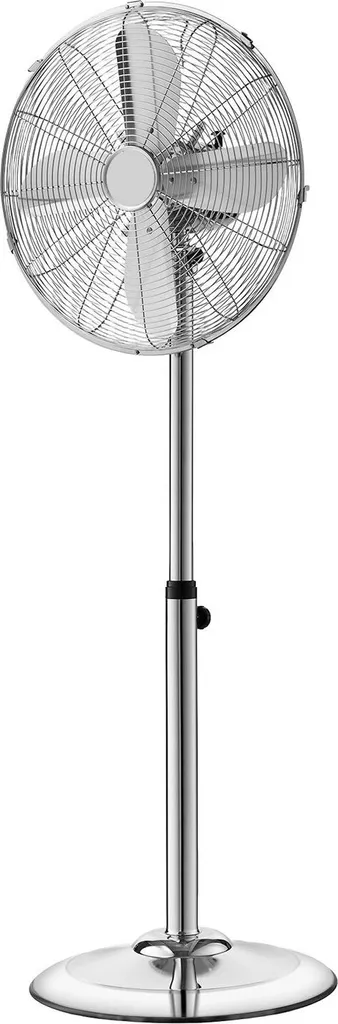 Ventilateur sur pied haute vitesse 40 cm en métal argent 1450 CFM