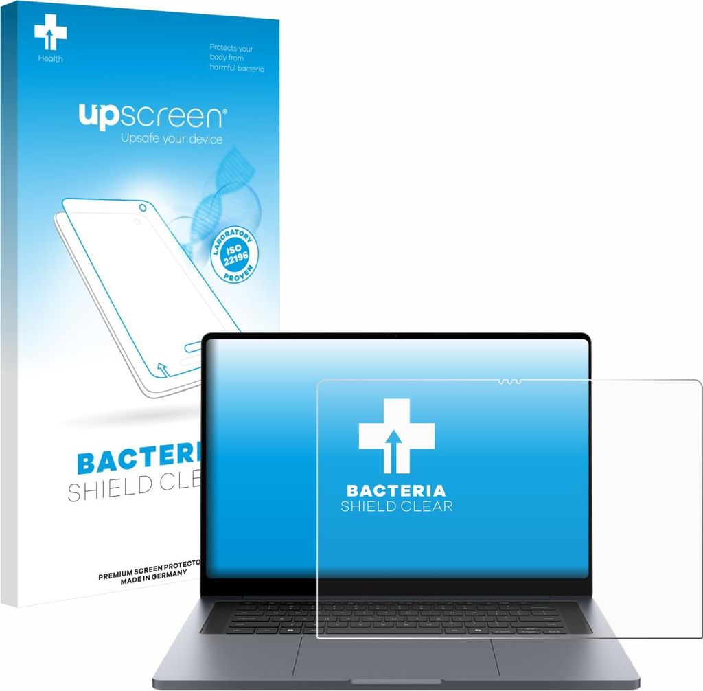 upscreen Schutzfolie für Samsung Galaxy Book6 Ultra 16" Displayschutz Displayschutzfolie Folie Klar antibakteriell