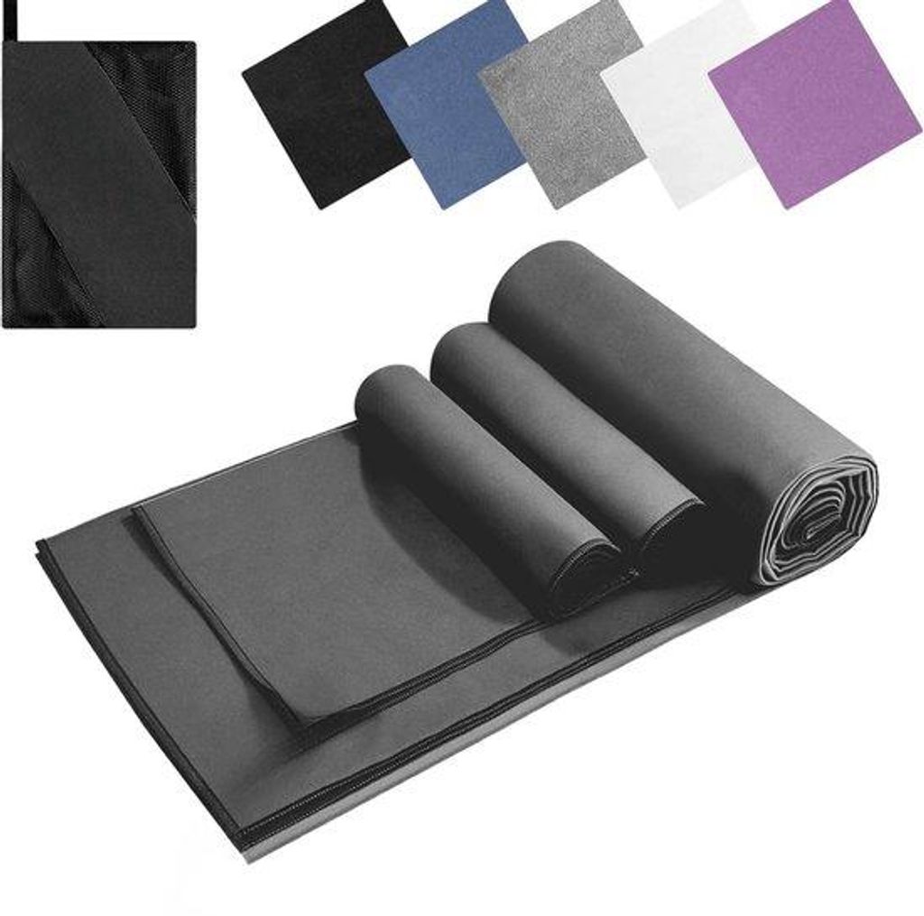 Famanu Mikrofaser-Handtuchset (120 x 60 cm & kleine Gesichtshandtücher) - leichte Strandhandtücher - schnell trocknend