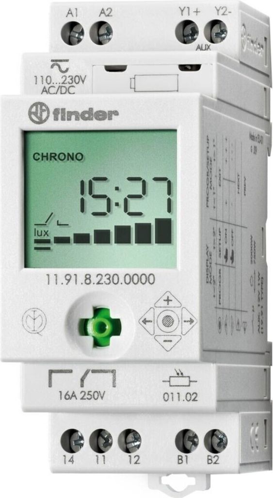 Finder Dämmerungsschalter 150Lux 16A+1Aux 230V 11.91.8.230.0000 (119182300000)