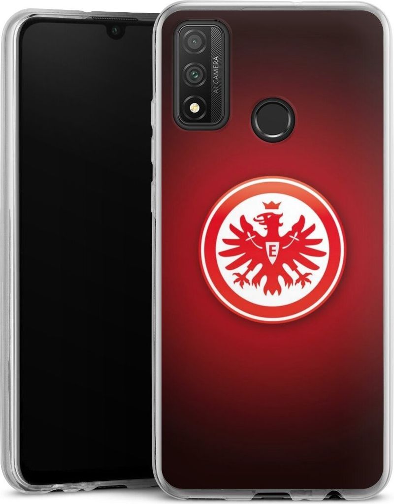 DeinDesign Slim Hülle für Huawei P Smart (2020) Silikon Case Ultra Dünn Handyhülle Eintracht Frankfurt Offizielles Lizenzprodukt Wappen