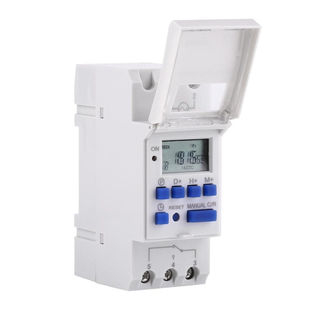 Jadeshay Zeitschaltuhr mit Ziffernanzeige Wöchentlich programmierbare elektronische Zeitschaltuhr (AC220V)