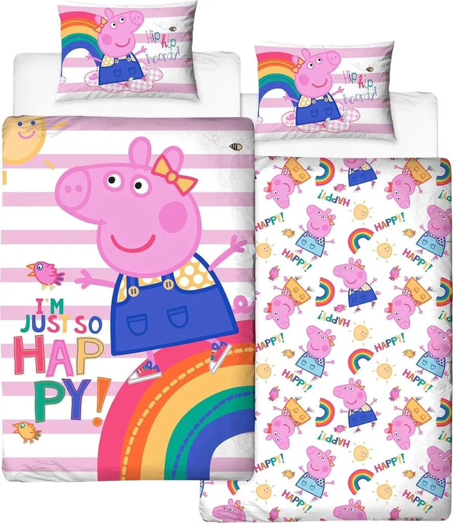 Lit Enfant Peppa Pig : Parure Anti-Irritation et Facile d'Entretien