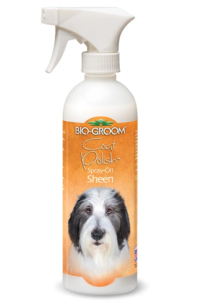 BioGroom Coat Polish Spray-On Sheen, spray lucido, 473 ml