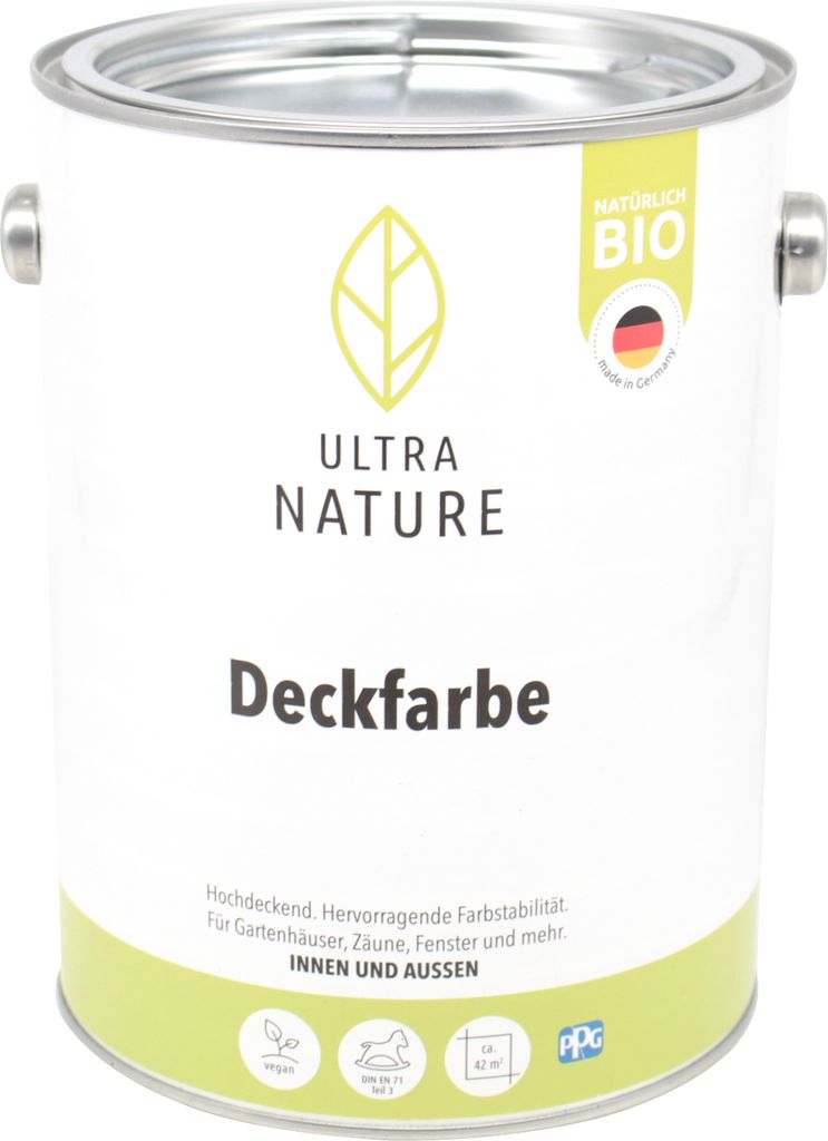 ULTRA NATURE Deckfarbe 2,5L schwedenrot Wetterschutzfarbe Produktbild 
