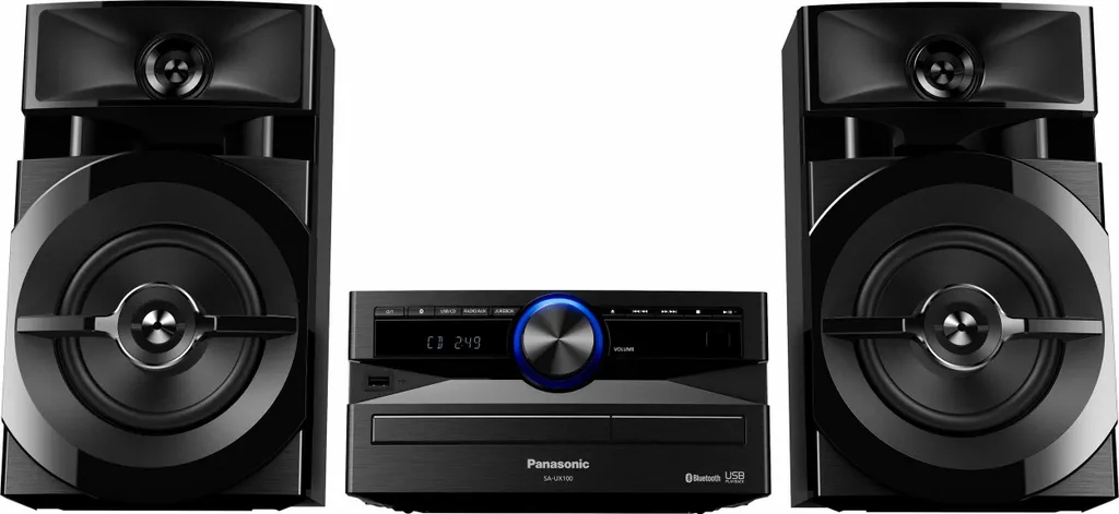 Panasonic SCUX100EK Mini Chaîne Hifi 300W Bluetooth et USB Noir Mat