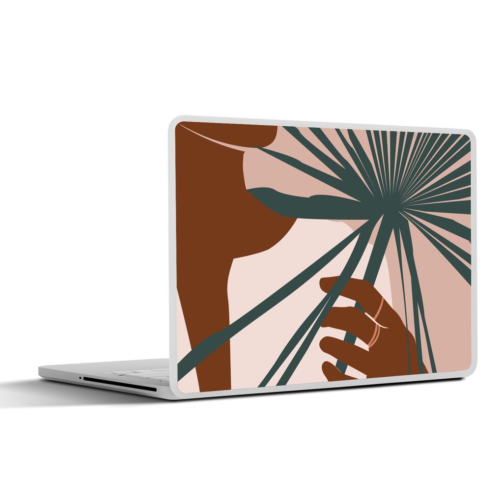 MuchoWow Laptop Aufkleber Sticker Cover Pflanze - Tropisch - Abstrakt 32.5x23.5 cm - Sticker für Laptop - Selbstklebend