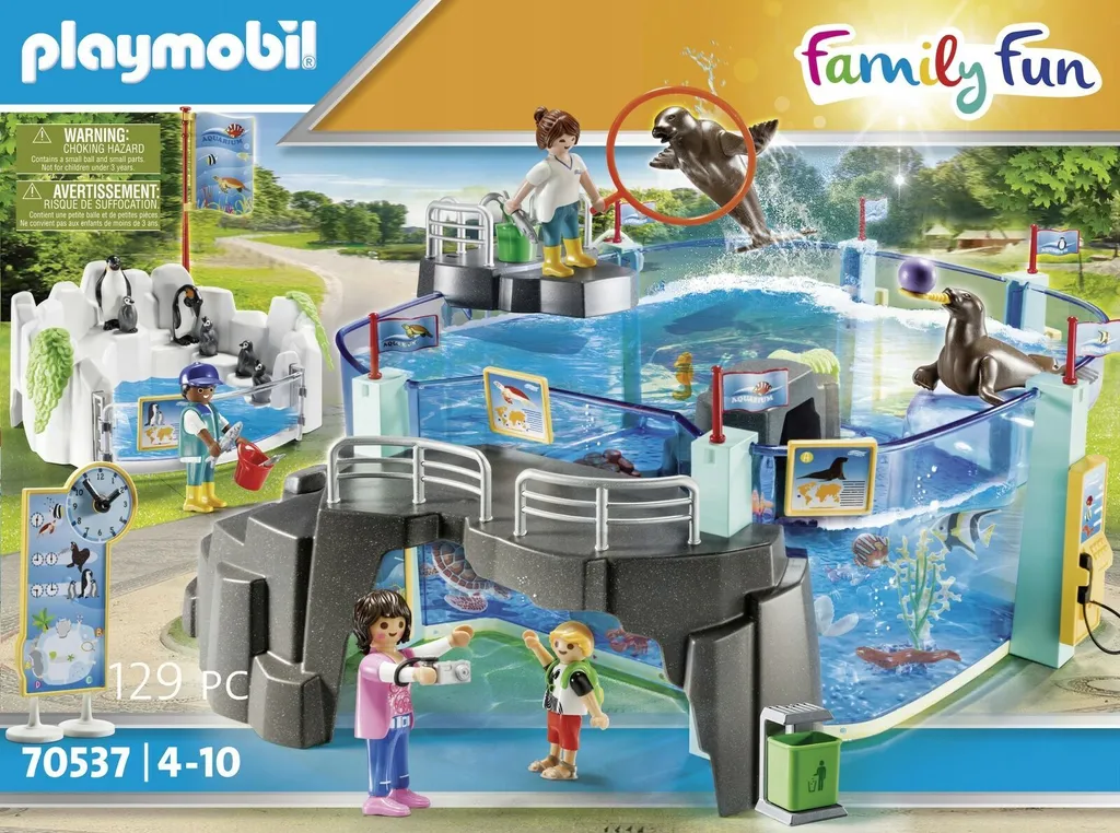 Jouet Aquarium Marin PLAYMOBIL 70537 pour Enfant avec Figurines