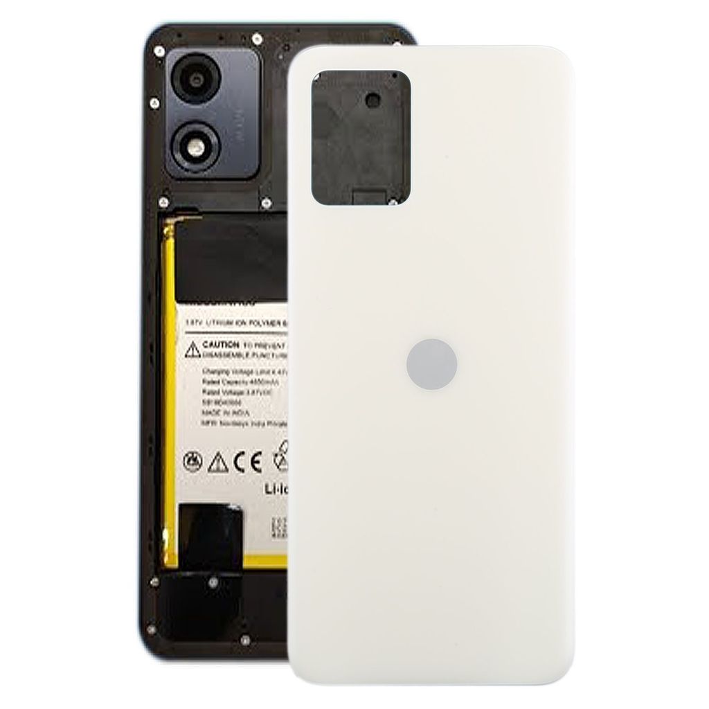Für Motorola Moto E13 Akkudeckel Battery Back Cover Ersatzteil Reparatur Weiß