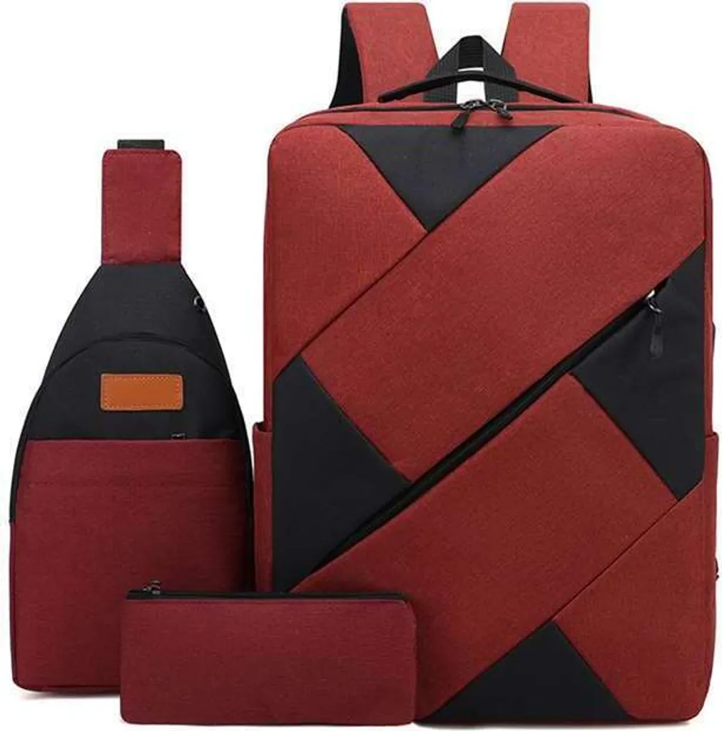 18L Borsa Street zaino scuola lavoro e tempo libero sport all'aperto borsa trekking bicicletta zaino laptop zaino daypack, colore: rosso