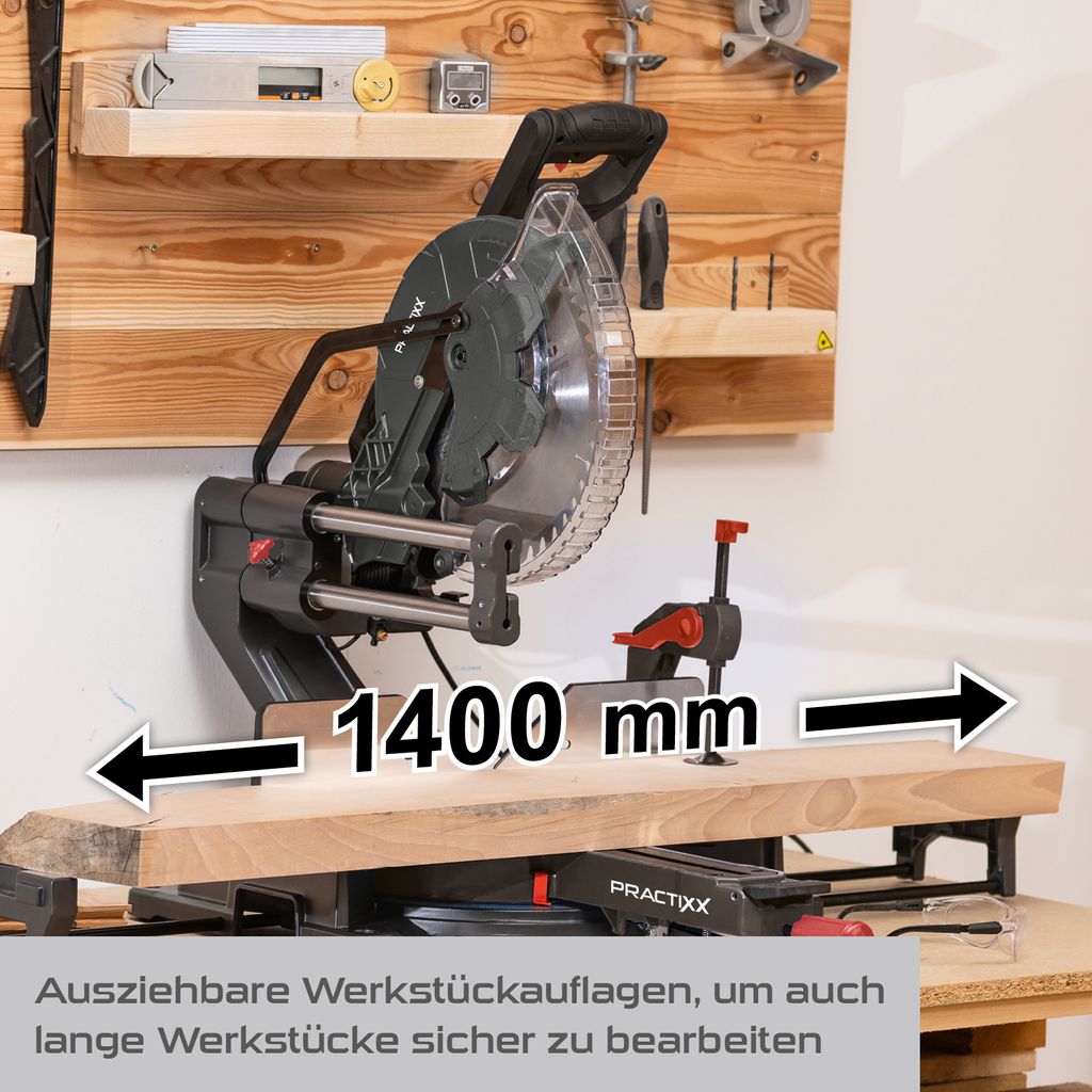 Practixx Kappsäge PX-KZS-305PA | Schnitthöhe max. 180x340mm Produktbild 10