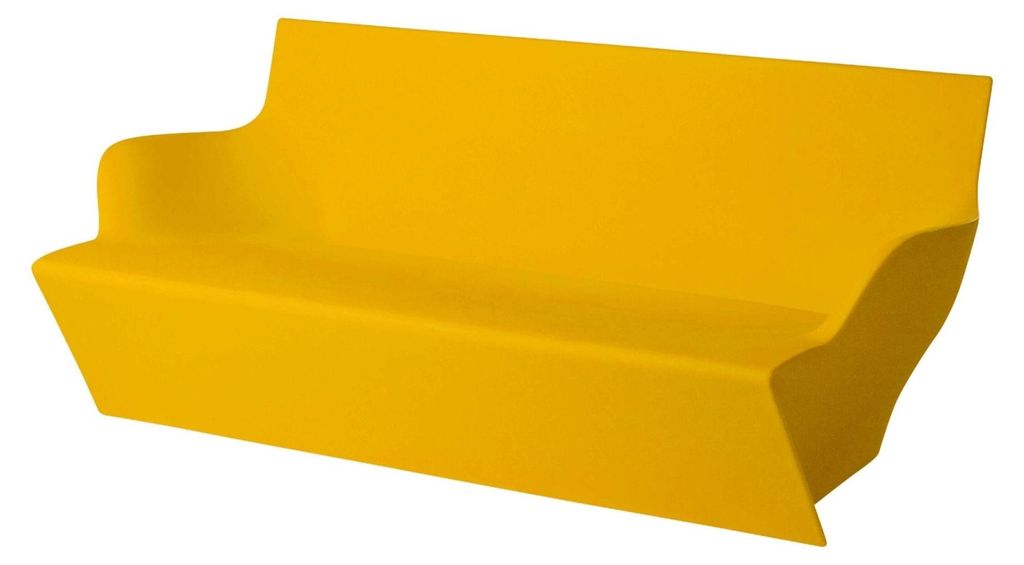 Moderner 2-Sitzer Garten-Außensofa Kami Yon Slide Design - Gelb