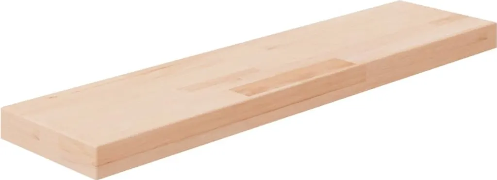 BEI CLORIS Scaffale 80x20x4 cm Rovere massiccio non trattato - Mensole a muro Nuovo2705337 1pacco