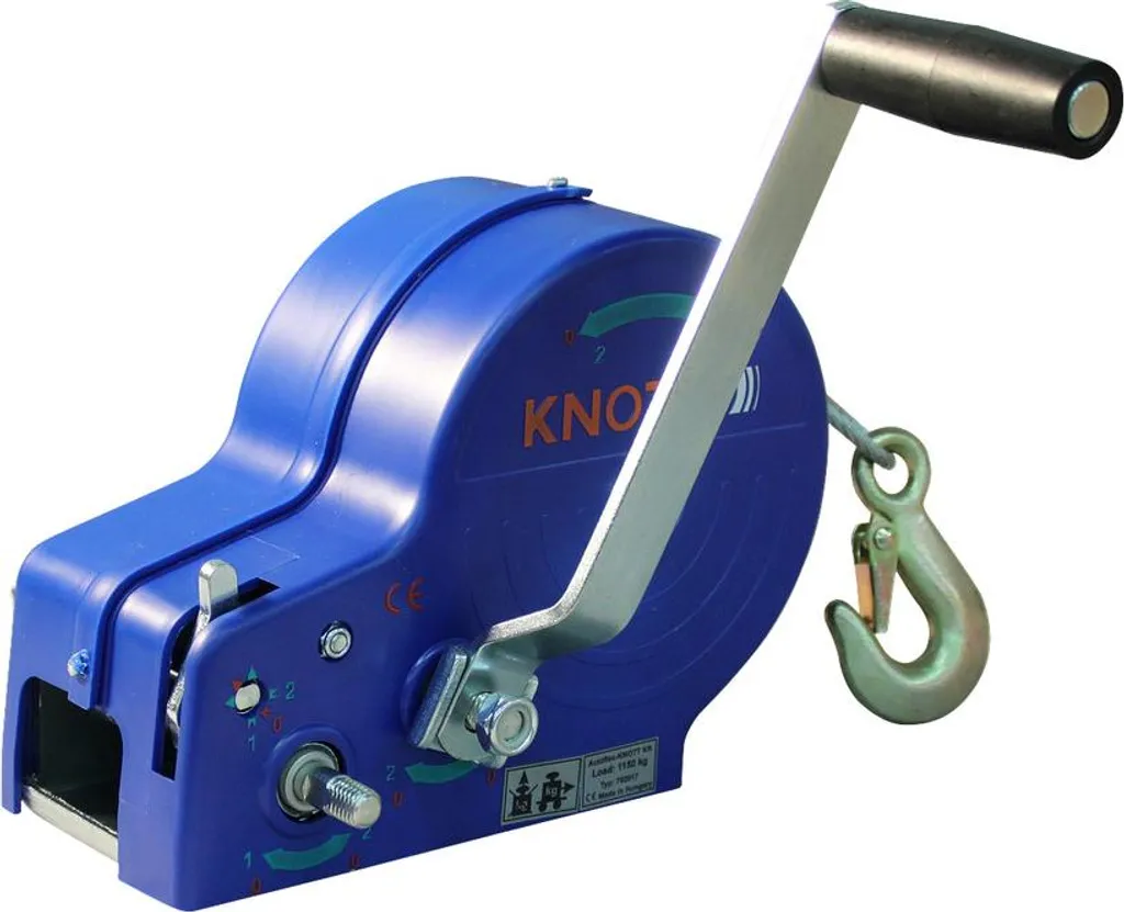 Treuil manuel 1150 kg Knott idéal pour mise à l'eau bateau et remorque
