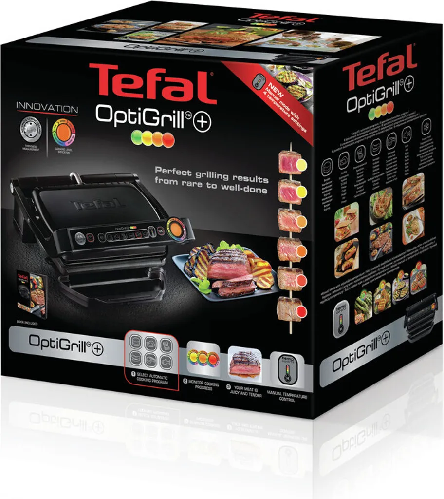 Tefal GC7128 Optigrill+ avec 6 Programmes de Cuisson et Mode Manuel - 13