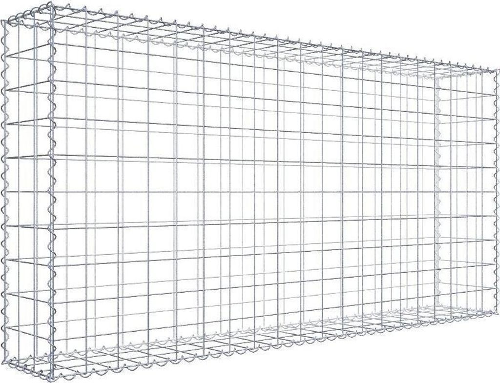 Gabione 200 cm x 100 cm x 30 cm (L x H x T), Maschenweite 10 cm x 10 cm, Spirale