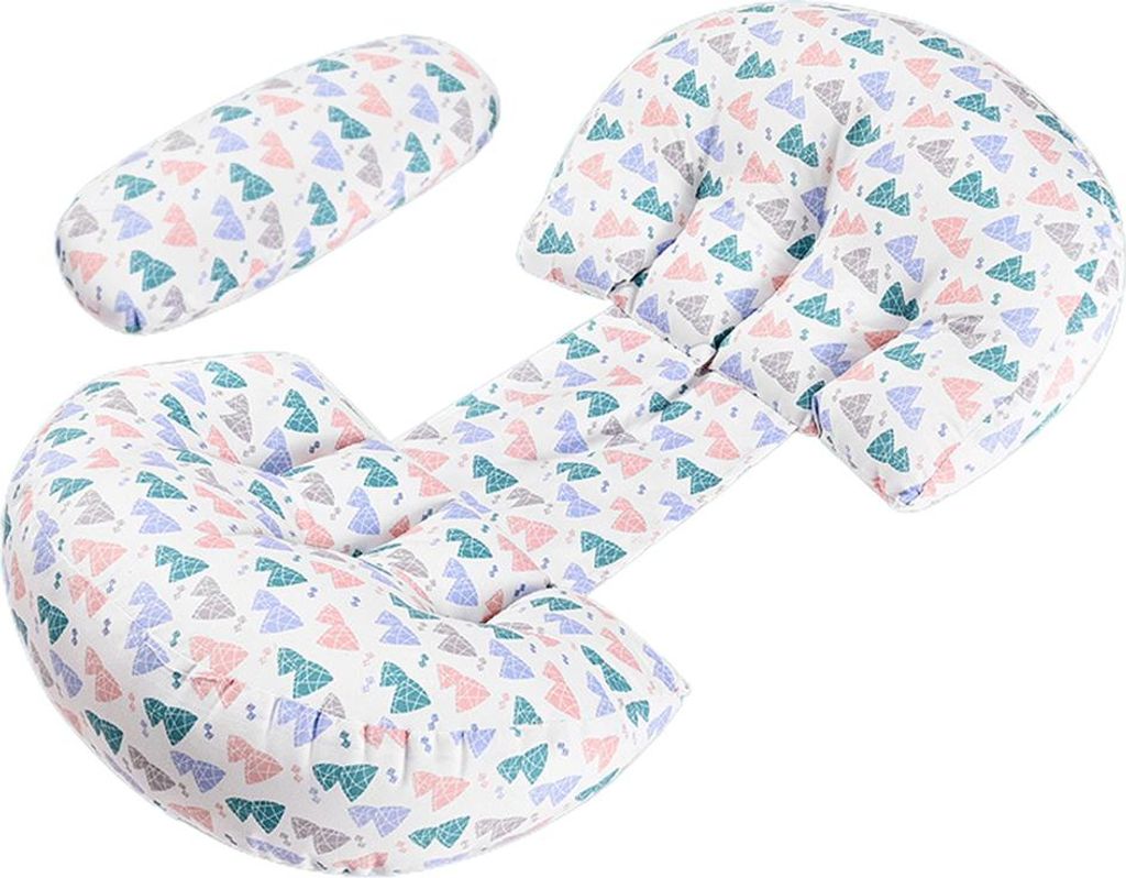 Maschinenwaschbares, U-förmiges Stillkissen für Seitenschläfer, Lord Pocket Pillow, klein, braun, Berg