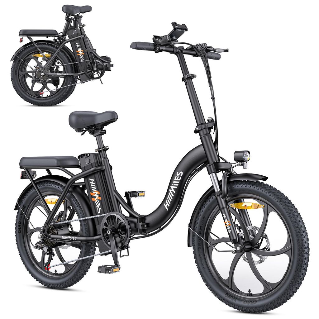 HillMiles E Bike, E-Bike Klapprad mit 36V 13Ah Akku bis zu Produktbild 