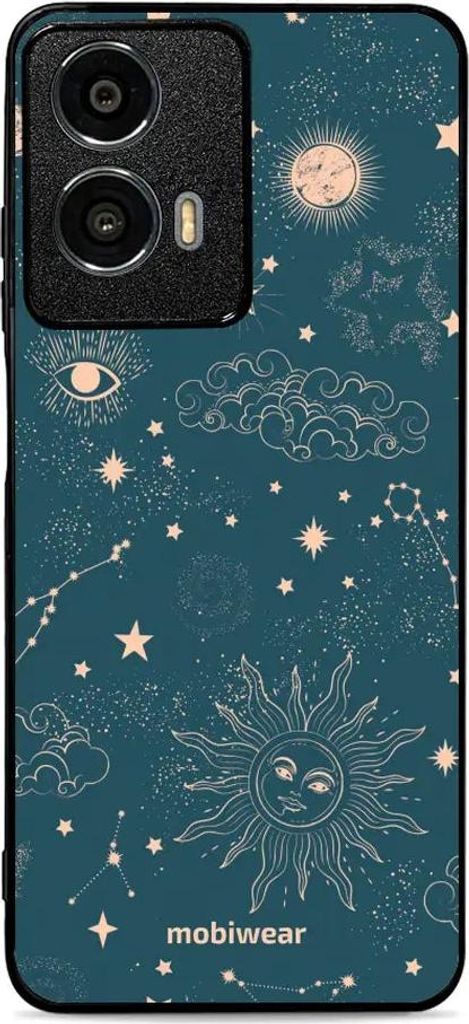 Handyhülle für Motorola Moto G24 Power, Mobiwear Glossy Case, Astraler Staub