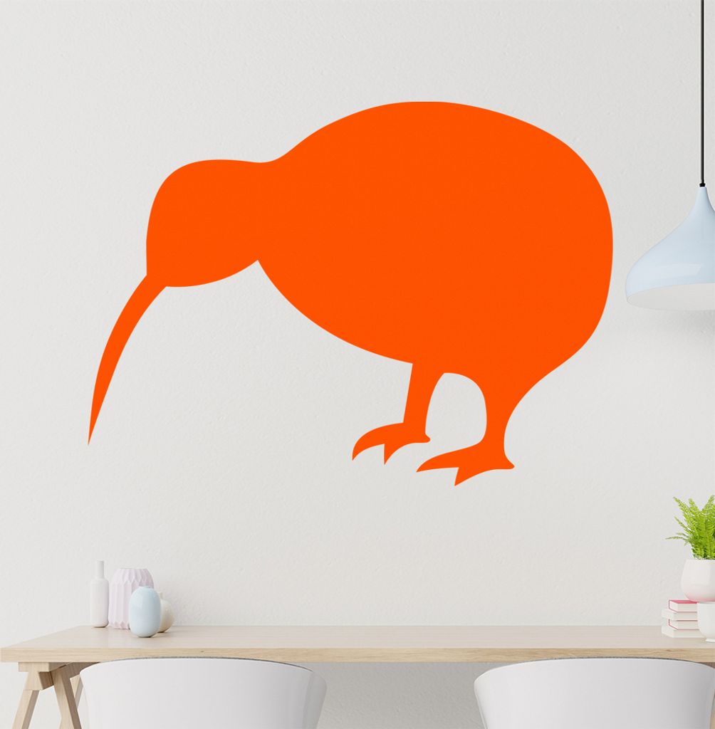 Kiwi Wandtattoo in 6 Größen - Wandaufkleber Wall Sticker - Dekoration, Küche, Wohnzimmer, Schlafzimmer, Badezimmer