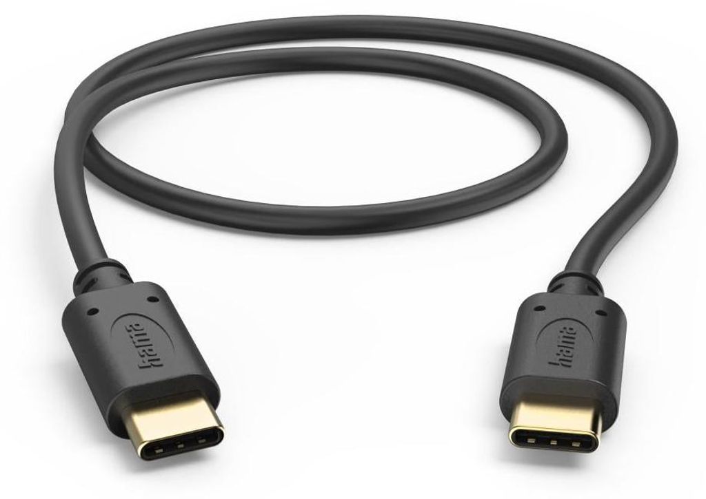 Ladekabel, USB-C - USB-C, 0,5 m, Schwarz (00201706) Produktbild 