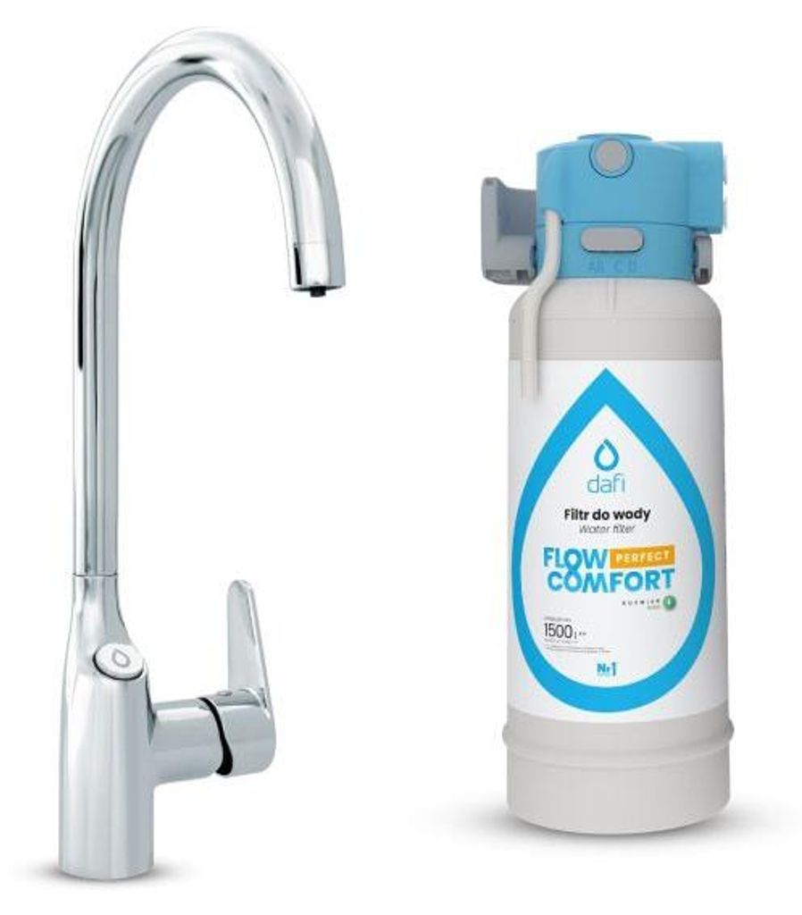 Dafi FLOW COMFORT D1 Dreiweg-Wasserhahnsystem COMO chrom