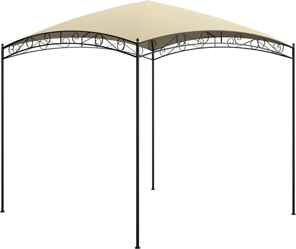 Abri de Jardin Anti-UV 3x3m Pavillon Crème Living Store contre la Chaleur