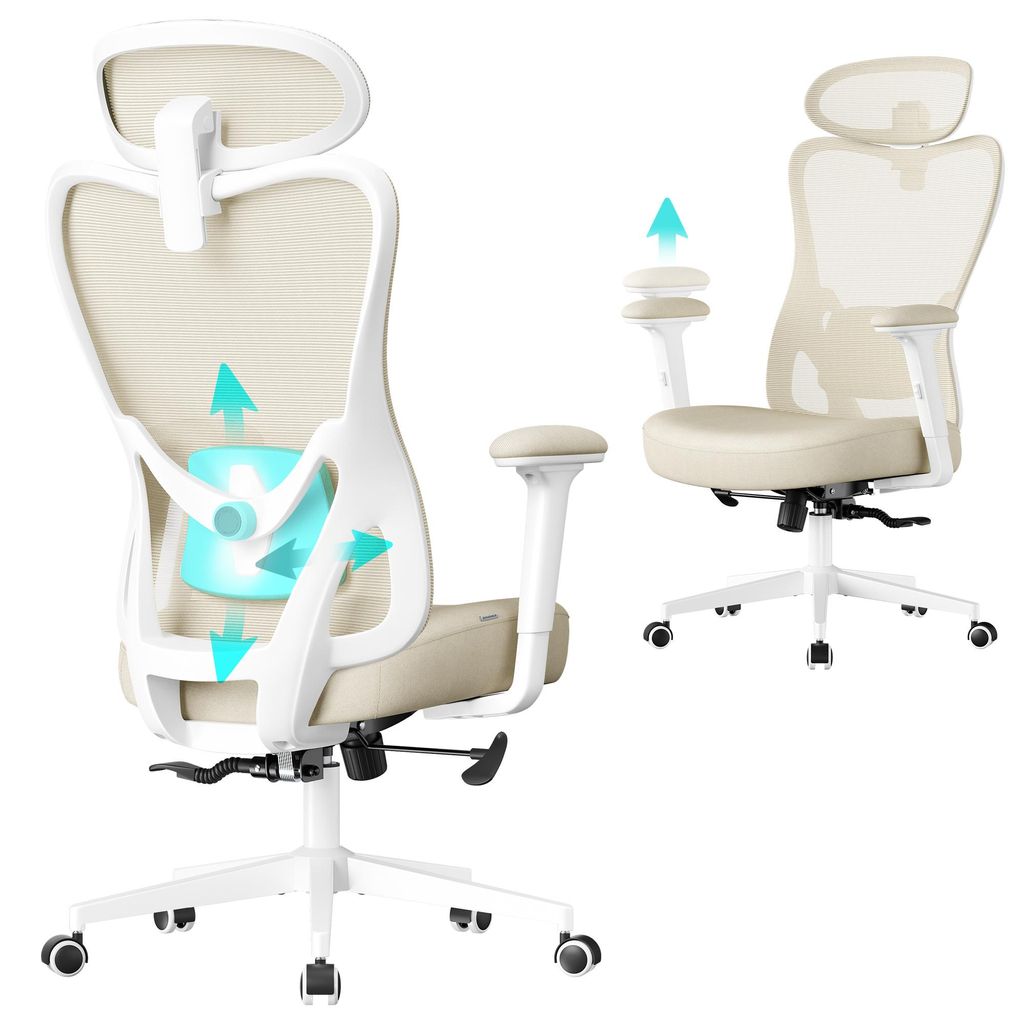 SONGMICS ergonomická kancelářská židle, židle k psacímu Obrázek produktu 