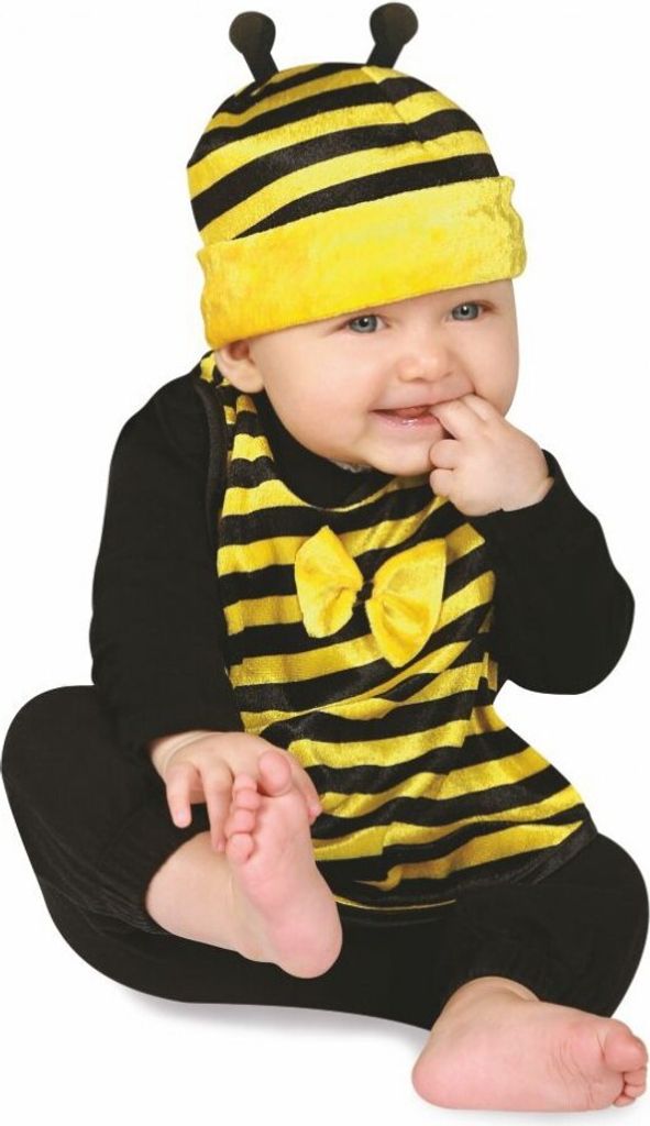 Bienen Kostüm Mütze mit Lätzchen für Babys Gr. 86 Geschenkidee 0-2 Jahre Unisex Baby-Zubehör Mädchen und Jungen Geburt