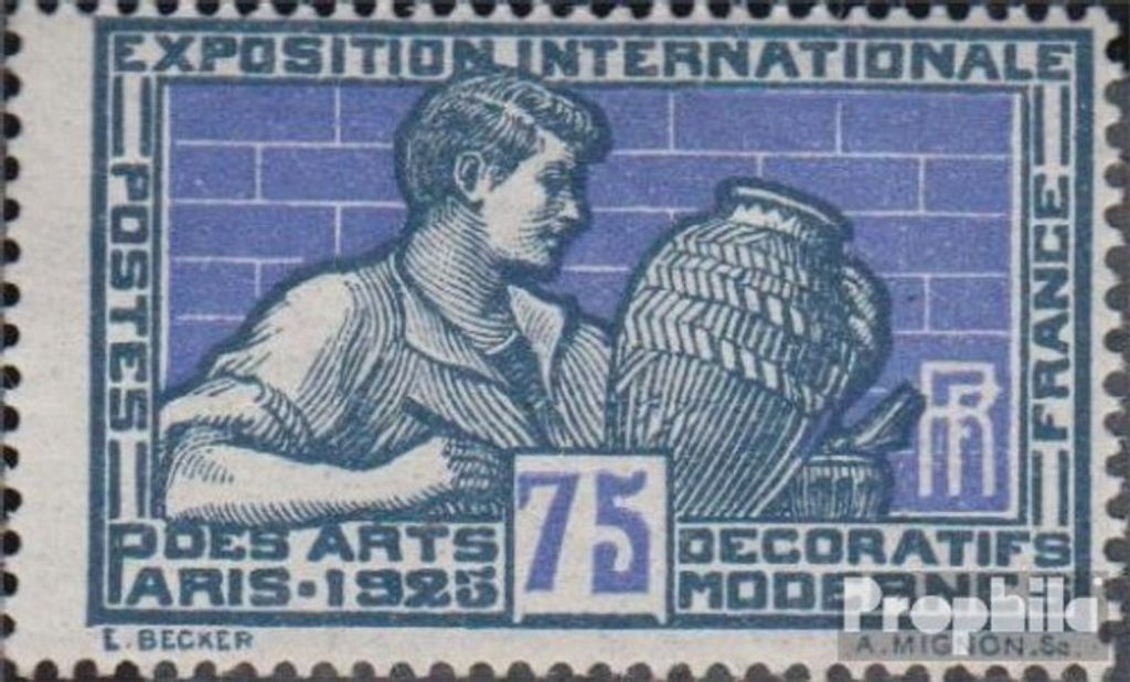 Briefmarken Frankreich 1924 Mi 175 postfrisch Kunstgewerbe