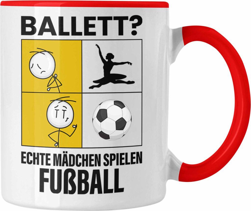 Trendation - Fußball Mädchen Tasse Sport Geschenk Frauen Produktbild 