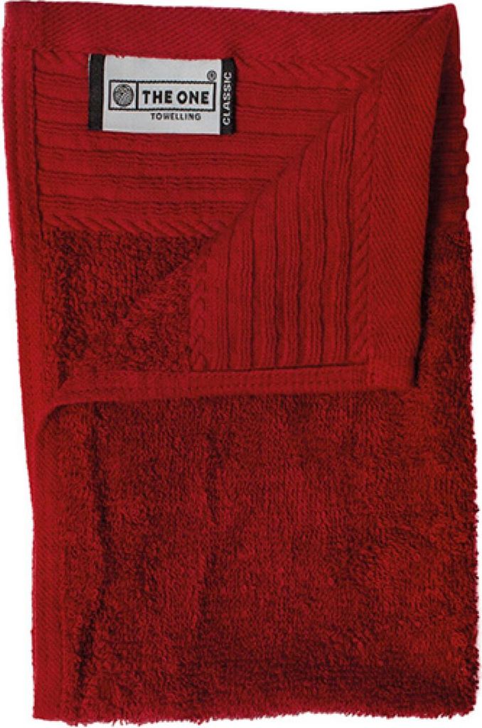 The One Towelling T1-30 | Classic Guest Towel - Gästehandtuch - 30 x 50 cm - Farbe: Burgundy - Größe: 30 x 50 cm