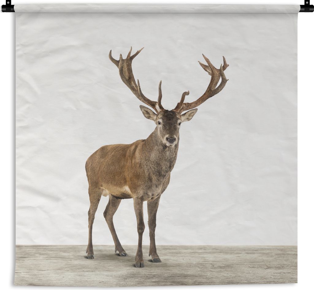 MuchoWow Wandteppich Wandbehang Hirsche - Tiere - Geweih - Kinder - Mädchen - Jungen 60x60 cm Tapisserie Dekoration Wandtuch - Dekorationen - Wa...