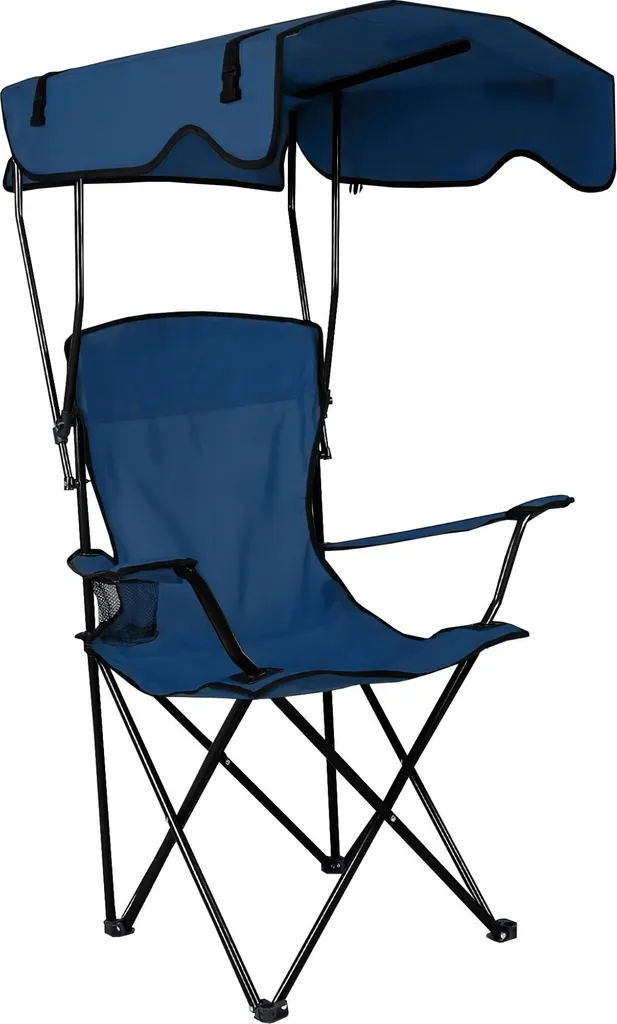 Chaise Pliante Enfant Pêche/camping – 36x36x58cm, 100kg, Porte-gobelet, Motif Vache, Bleu