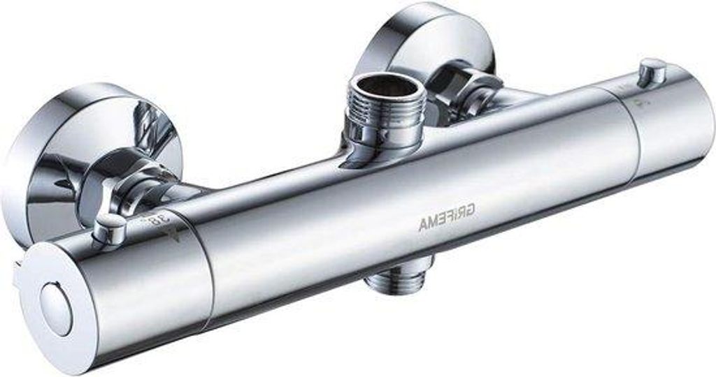Mitigeur de douche thermostatique, sortie supérieure 3/4" - Image du produit 