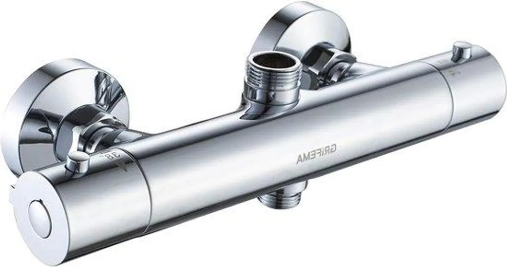 Mitigeur thermostatique de douche chromé anti-brûlure haut 3/4"