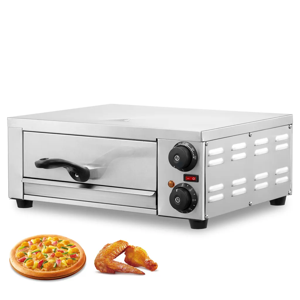 Four à Pizza Professionnel Électrique d'Intérieur en Inox VEVOR 12 Pouces