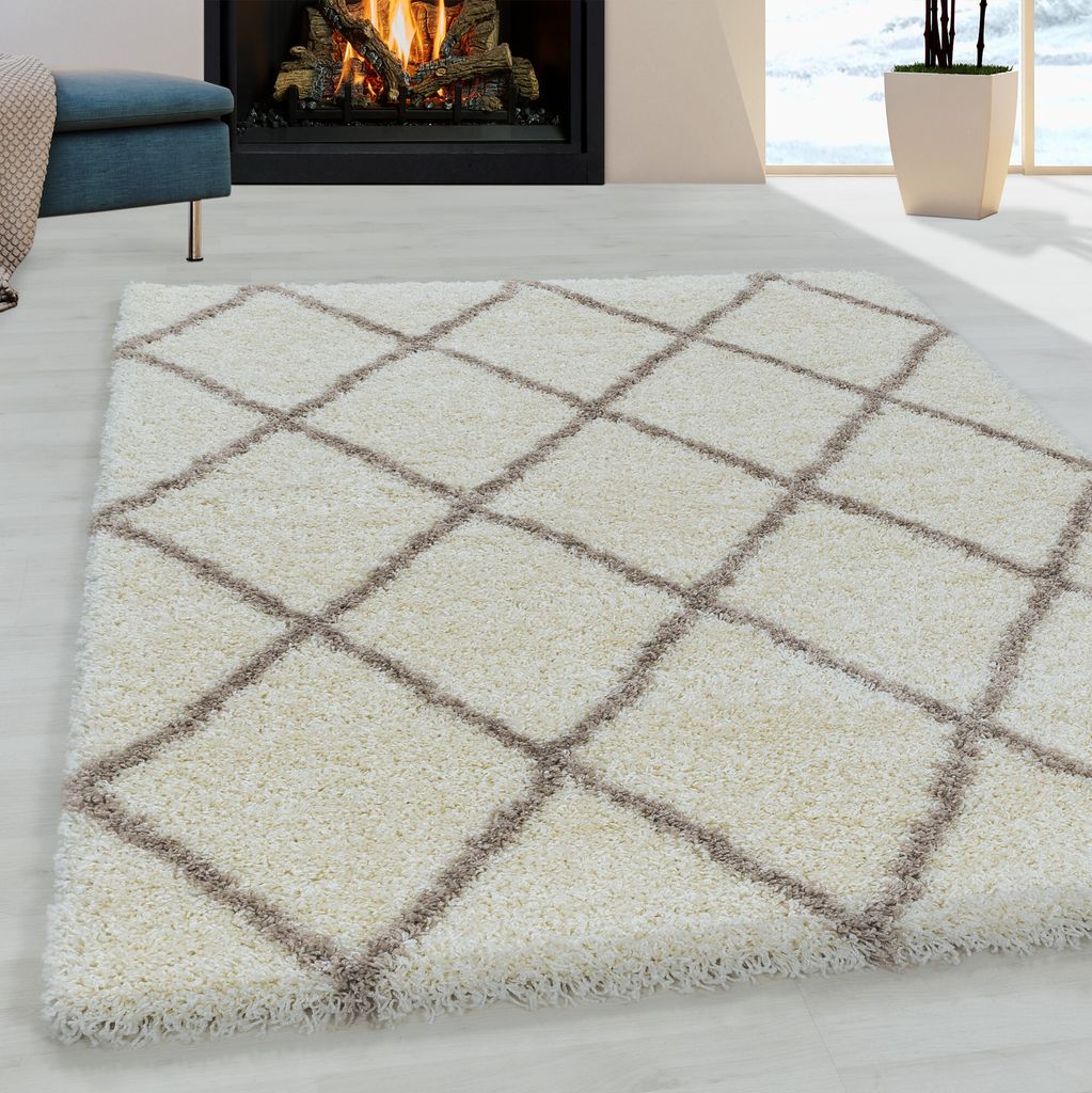 Alvor Shaggy tappeto pelo lungo runner 80x250cm crema Immagine del prodotto 