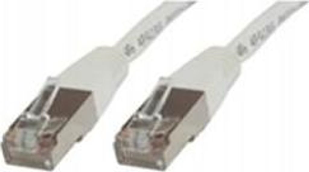 MicroConnect F/UTP CAT5e 0,5 m, weißes PVC