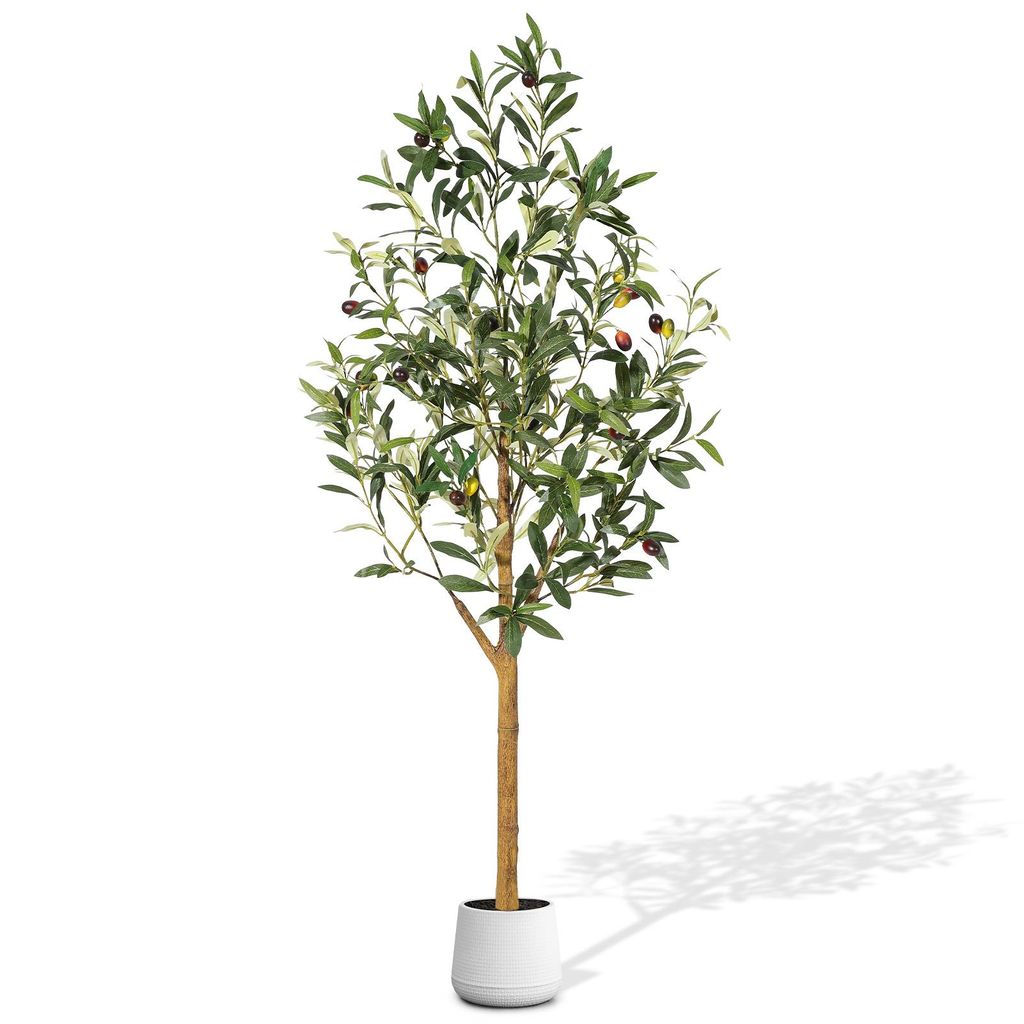Kunstpflanze Olivenbaum 120 cm,Realistische Olive mit Produktbild 