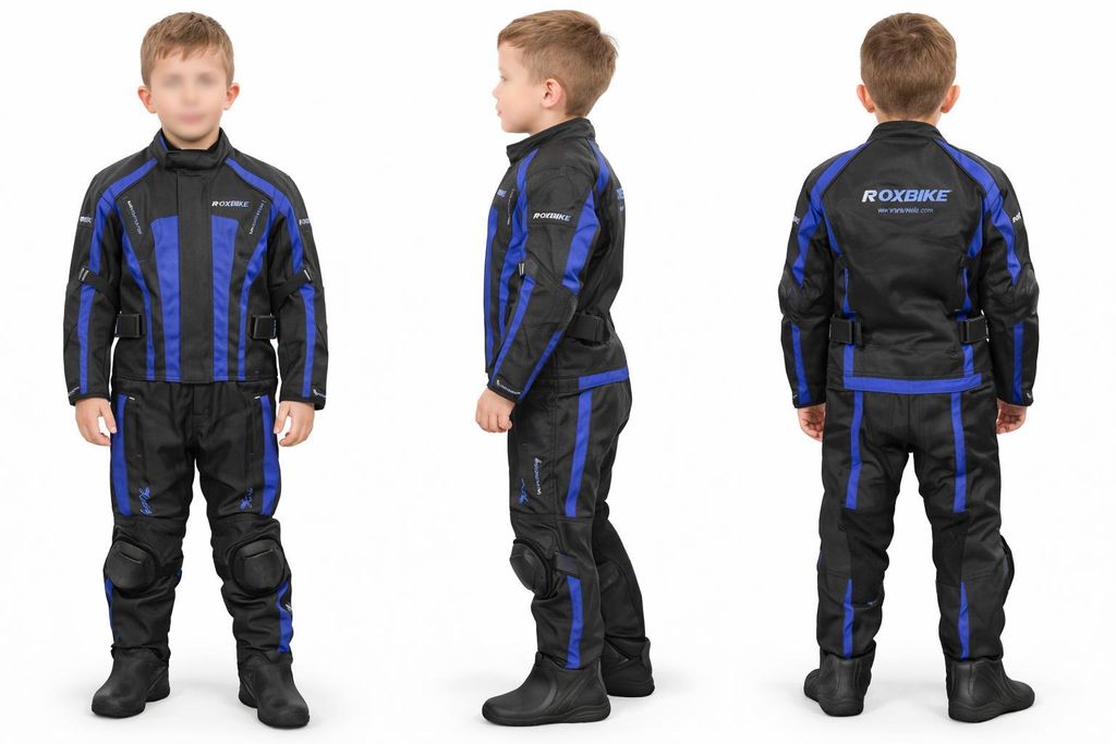 Kinder Motorradanzug Motocross Rennanzug Kart Anzug Schutzanzug MX Kinder gr.122