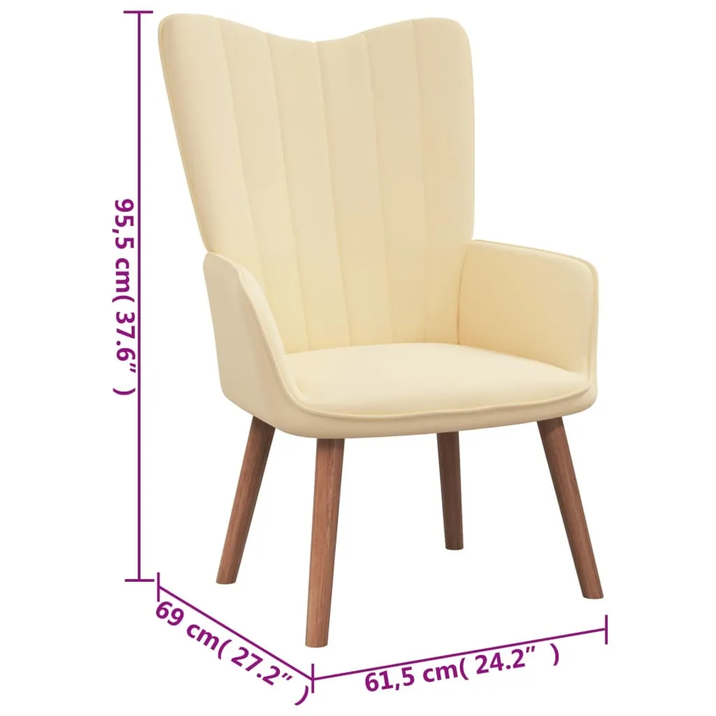 Poltrona Relax The Living Store Cremeweiß Velluto | Eleganza da Salotto - 7