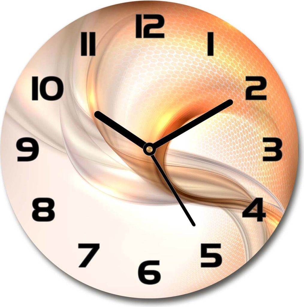 Wanduhr aus Glas 30fi Glasbild Glasuhr Gehärtetes Glas - schwarze-zeiger - Abstract background