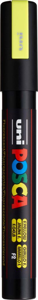POSCA 182575 - POSCA Markierstift mit mittelfeiner Rundspitze, neon gelb