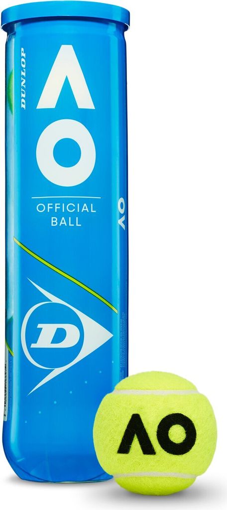 Dunlop Tennisbälle Australian Open Gas gefüllte 4er Dose Produktbild 