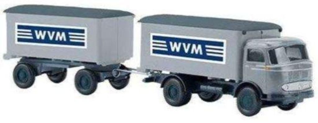 PMS 251582 - 1/87 Mercedes LP 321 Kofferlastzug, WVM, Serie 800 - Neu