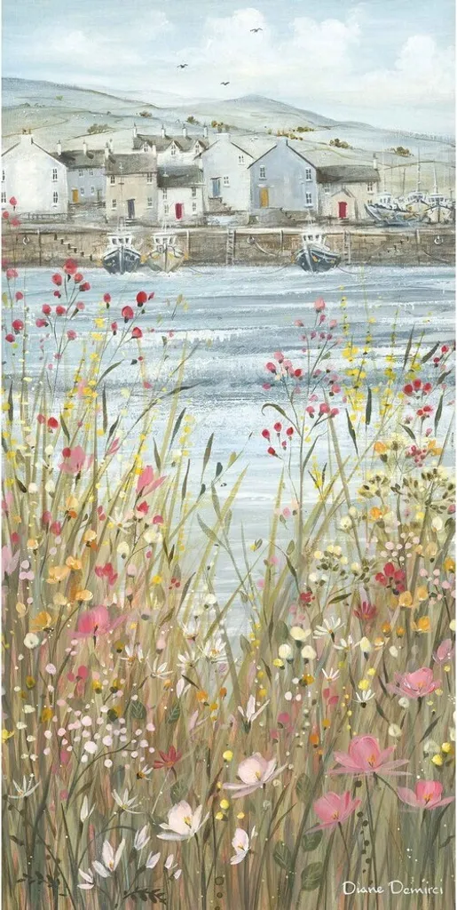 Habiller un mur vide avec le poster encadré Boats & Blooms II 60x30cm