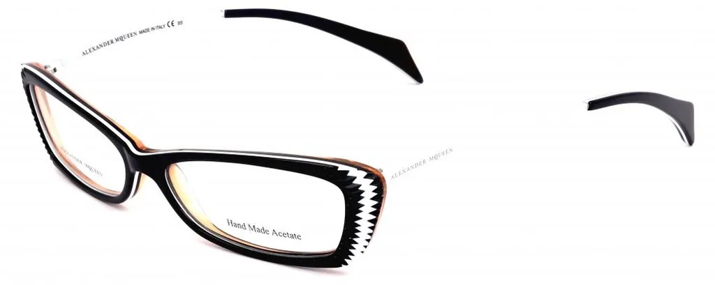 Lunettes de soleil Alexander McQueen AMQ4163W0C - Monture luxe rectangulaire - 4