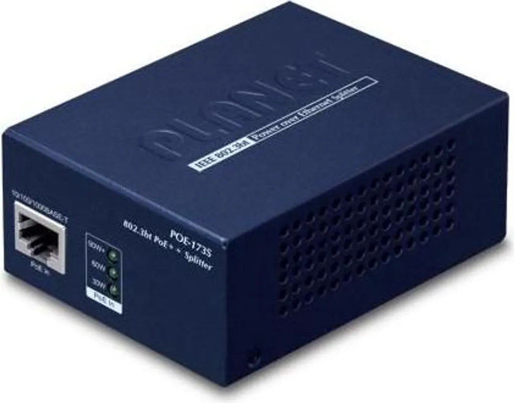 Splitter PoE++ 95W Gigabit avec Sortie DC Ajustable pour Matériel Réseau